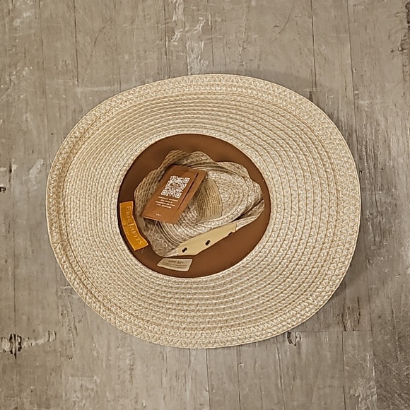 💕ERIC JAVITS💕 Sunshade Squishee Packable Straw Fedora Hat ~ OS Cream NWT - Picture 11 of 16